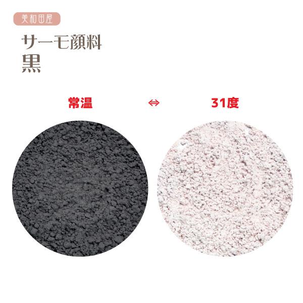 サーモ顔料　黒（温度で色が変わるレジン着色顔料）　|レジン　変色　示温　カラーチェンジ　可逆性示温材　手芸