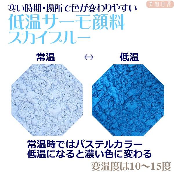 低温サーモ顔料 スカイブルー 低温で色が変わるレジン着色顔料 レジン 変色 示温 カラーチェンジ 可逆性示温材 手芸 23aritei4 美和田屋yahoo 店 通販 Yahoo ショッピング