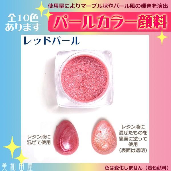 パールカラー顔料 ◆レッドパール/ パール顔料 パールパウダー レジン ネイル ハンドメイド 手芸