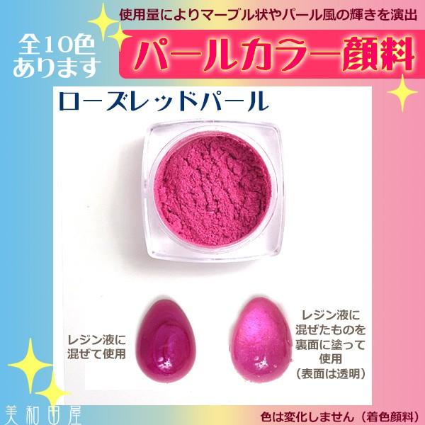 パールカラー顔料 ◆ローズレッドパール/ パール顔料 パールパウダー レジン ネイル ハンドメイド 手芸