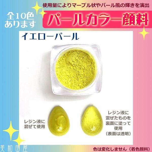 パールカラー顔料 ◆イエローパール/ パール顔料 パールパウダー レジン ネイル ハンドメイド 手芸