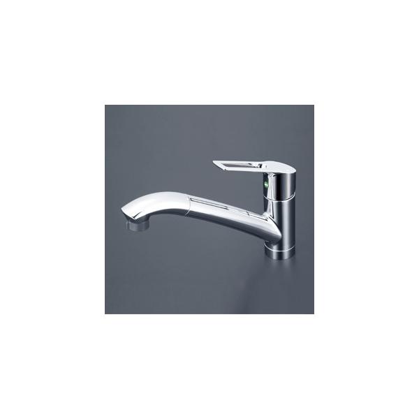 KVK 【KM5031ZTEC】 流し台用シングルレバー式シャワー付混合栓 e