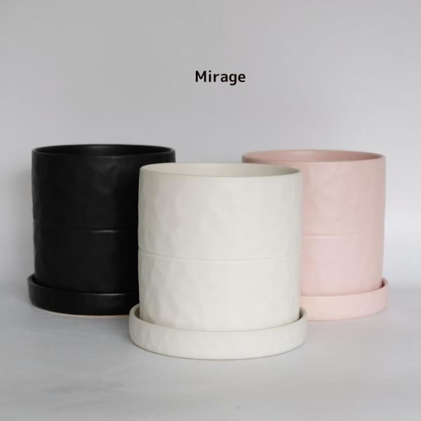 Mirage 15 植木鉢 シンプル 陶器鉢 径15cm 高15cm 底穴あり