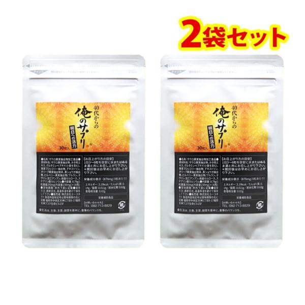 40代男性用サプリ 2袋セット 30粒お試し用 牡蠣エキス 亜鉛 タウリン ザクロ 黒しょうが クラチャイダム ビルベリー ポイント消化