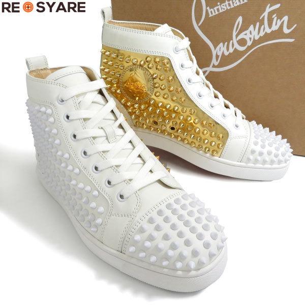 送料無料 新品 未使用 クリスチャンルブタン Louis Flat メタル スパイク スタッズ レザー ハイカット スニーカー シューズ 箱付 リシャレyahoo ショップ 通販 Yahoo ショッピング
