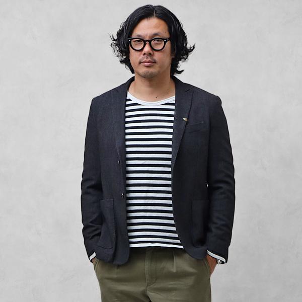 サイズ48(L相当) グイードディリッチョ GUIDO RICCIO 2釦 ジャケット 