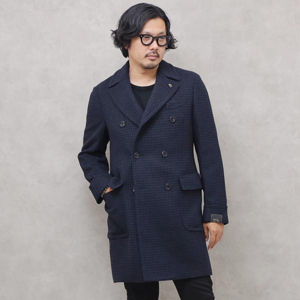 サイズ50 ガブリエレ パジーニ ウール ダブルチェスターコート ネイビー ブラック メンズ G Gp Navy ブランドジュエリー京都 通販 Yahoo ショッピング