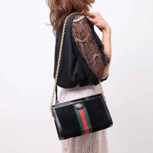 スウェード スモール Gucci ブラック ショルダーバッグ ブラック ブラック チェーン グッチ レザー オフィディア 1060 レディース レザー D6zyg ブランドジュエリー京都 ご予約品