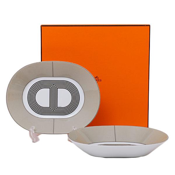 再入荷！ 2点セット エルメス HERMES ラリー24 オーバルプレート PM