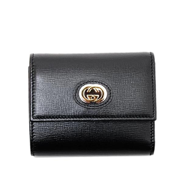 グッチ GUCCI インターロッキングG レザー ウォレット 三つ折り財布 