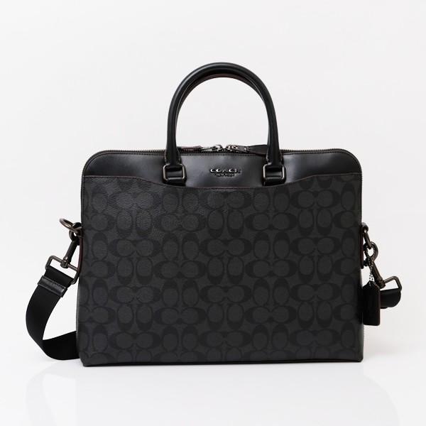 コーチ Coach アウトレット 2way ビジネスバッグ ブリーフケース シグネチャー ブラック オックスブラッド メンズ F Ji079 ブランドジュエリー京都 通販 Yahoo ショッピング
