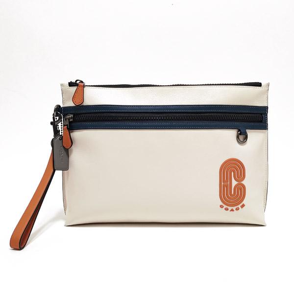 コーチ Coach アウトレット レザー ポーチ クラッチバッグ アイボリー系 メンズ F Iv L26 ブランドジュエリー京都 通販 Yahoo ショッピング