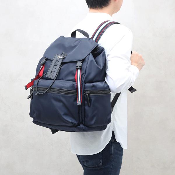 バリー BALLY ナイロン バックパック リュックサック バッグ ビジネス 出張 ネイビー [メンズ] CREW.T 57 INK15  6224147 ギフト
