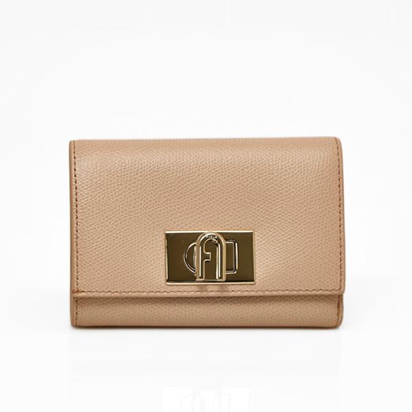 新品☆フルラ1927☆FURLA 1927コンパクトウォレットM☆ピンクベージュ
