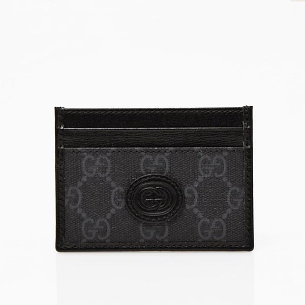 グッチ GUCCI インターロッキングG GGスプリームキャンバス×レザー