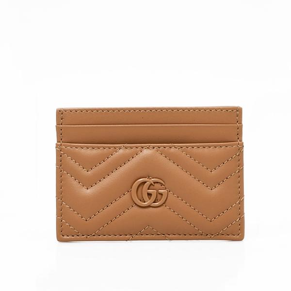 GUCCI グッチ GGマーモント キルティング レザー カードホルダー  