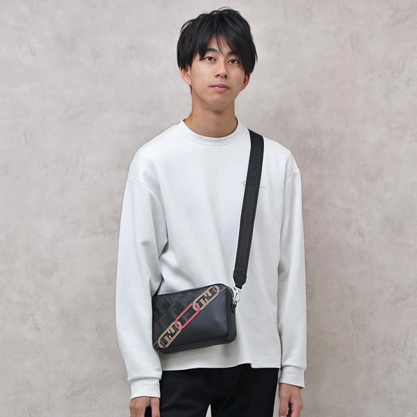 フェンディ FENDI オーロック O'LOCK ブラックFF×レザー 2WAY