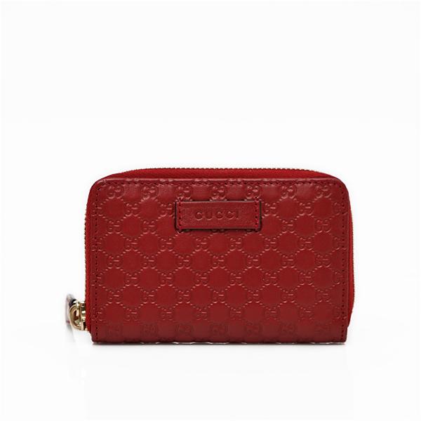 GUCCI グッチ アウトレット マイクログッチシマ レザー コインケース 