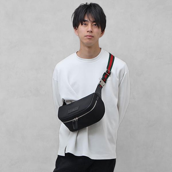 グッチ GUCCI アウトレット ウェブストライプ テクノキャンバス×レザー