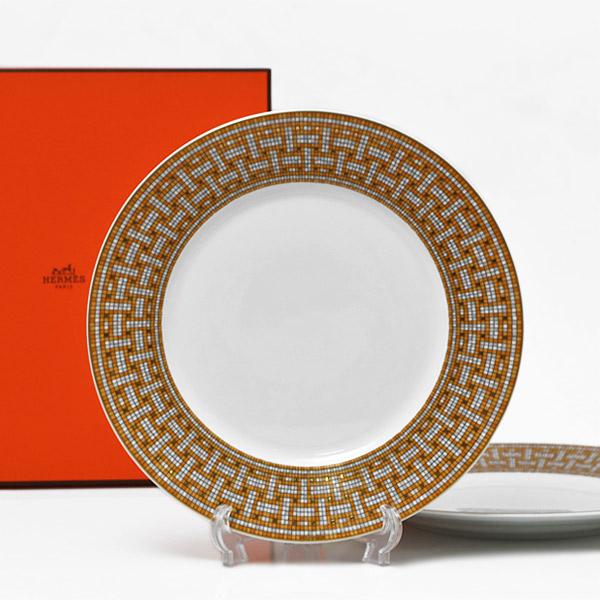HERMES（エルメス） 2点セット モザイクヴァンキャトル 026001 ORO 丸
