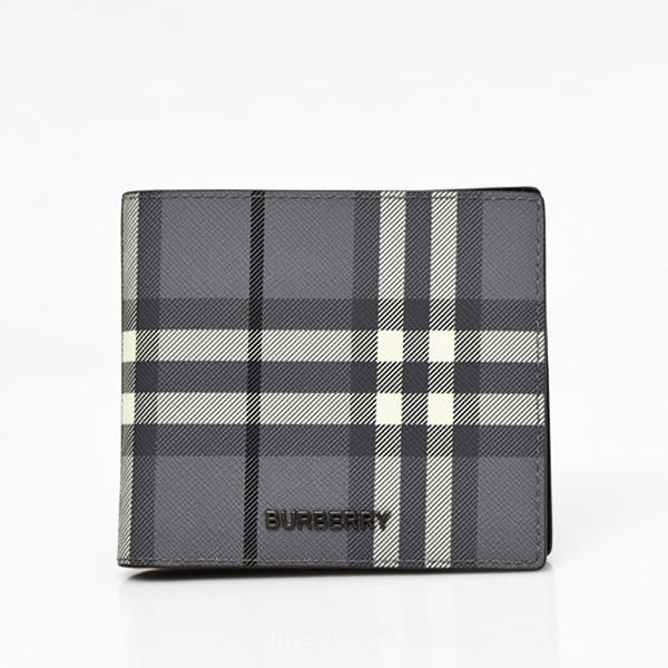 BURBERRY バーバリー ポリウレタン×レザー 二つ折り財布 折財布 BURBERRY バーバリー ポリウレタン×レザー 二つ折り財布 折財布