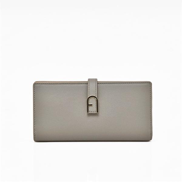 FURLA グレー レザー 長財布 FURLA 長財布 グレー レザー