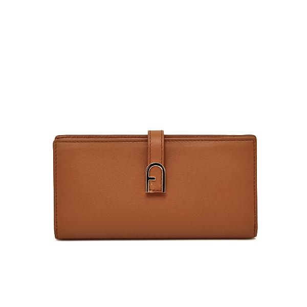 FURLA（フルラ） FURLA FLOW レザー ウォレット 長財布 ライトブラウン