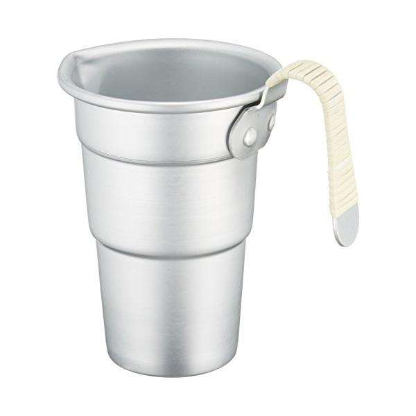 外寸 :φ77×107mm製品重量:40g材質:アルミ・籐容量:0.29L