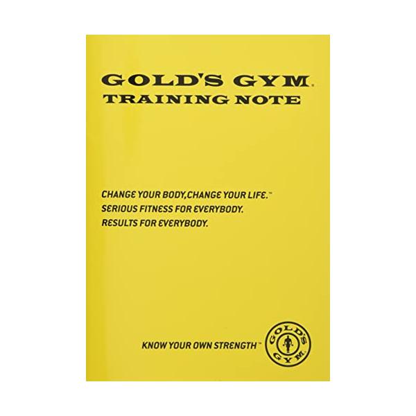 他サイト： ゴールドジムGOLD'S GYM トレーニングノートA5サイズ104日分/イエローの商品画像