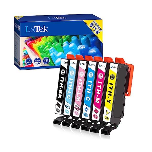 他サイト： LxTek ITH-6CL 互換インクカートリッジ エプソンEpson用 ITH イチョウ インク 6色セット合計6本 大容量/説明書付/残量表示/個包装 EP-811AB EP-811AWの商品画像