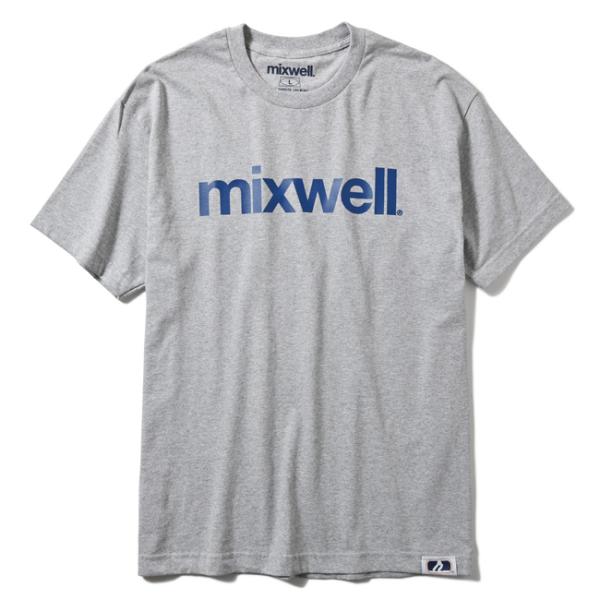 MIXWELL WORLDWIDE EYEDEE SS T SHIRT（GRAY/NAVY) ミックスウェル T 