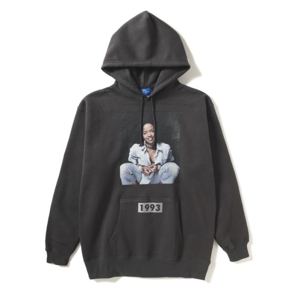 1993 BRAND　EAST LAURYN HOODIE(VINTAGE BLACK)  スウェットパーカ　フーディ　ローリンヒル　LAURYN HILL　ラップ　HIP HOP