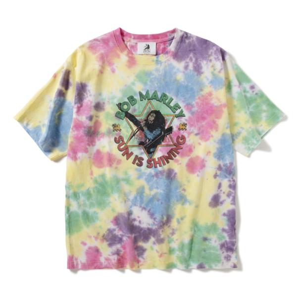 ZION ROOTSWEAR SUN IS SHINING TEE(MULTI TIE DYE) ボブマーリー BOB