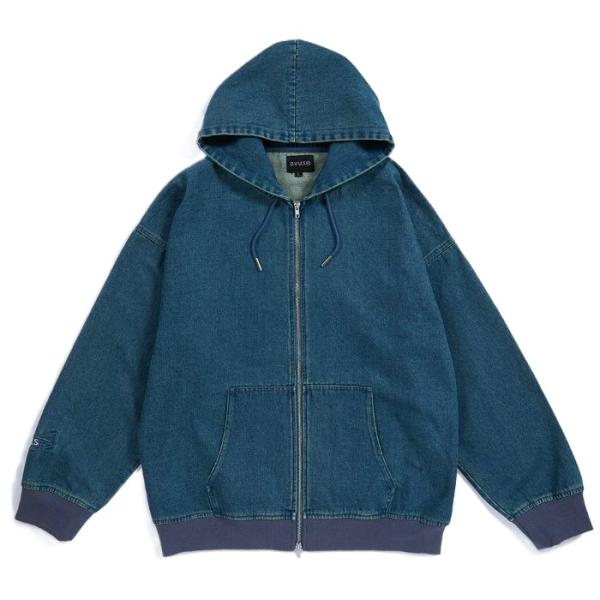 Deviluse DENIM ZIP HOODIE(INDIGO) DU-SS26017 デビルユース デニム
