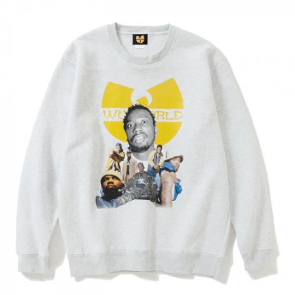 ウータンクランODB ビンテージスウェットパーカ WU-TANG RAPTシャツ WU-WORLD（ウータン・クラン）】W TEAM CREW(BLACK) ラップTシャツ