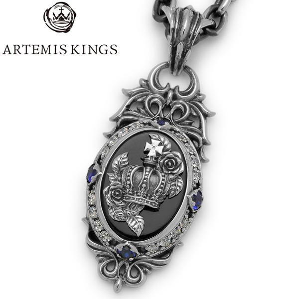 ARTEMIS KINGS アルテミスキングス　Black Rose Pendant 黒薔薇ペンダント　AKP0141