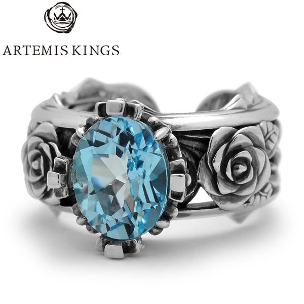 ARTEMIS KINGS（アルテミスキングス） Blue Topaz Rose Ring ブルー