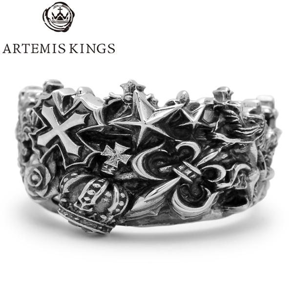 アルテミスキングス マルチモチーフリング AKR0072 シルバー 925 ARTEMIS KINGS（アルテミスキングス） Multi Motif Ring マルチ