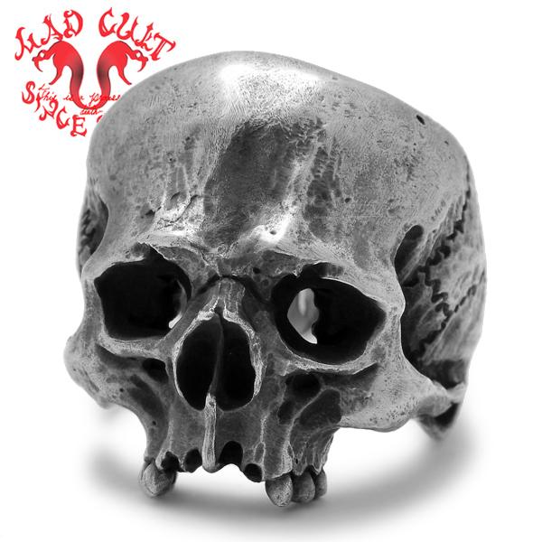 MAD CULT マッドカルト Death J Head デスJヘッド リング R-59 : BLACK