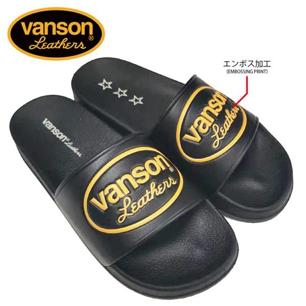 VANSON（バンソン） シャワーサンダル NVSK-2002 : BLACK BARTS