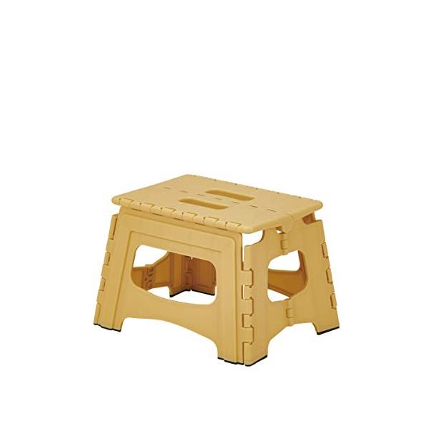 他サイト： 天馬 踏み台 室内用 フォールディングステップ 22 幅34×奥行26×高さ22cm 折りたたみ イエローの商品画像