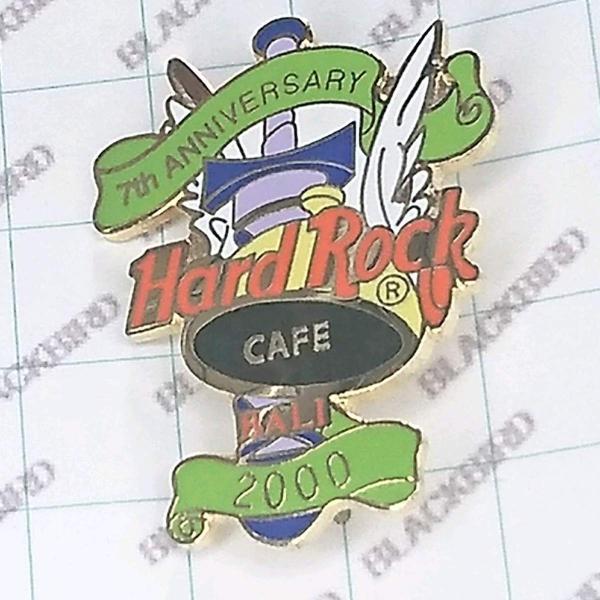 値下げ⭐︎ハードロックカフェ　ピンバッジ 送料無料)Hard Rock CAFE 7th Anniversary ハードロックカフェ