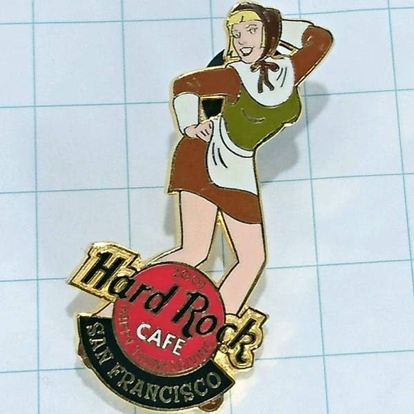 新品☆ハードロック ピン 送料無料)Hard Rock Cafe ガールピン ハードロックカフェ