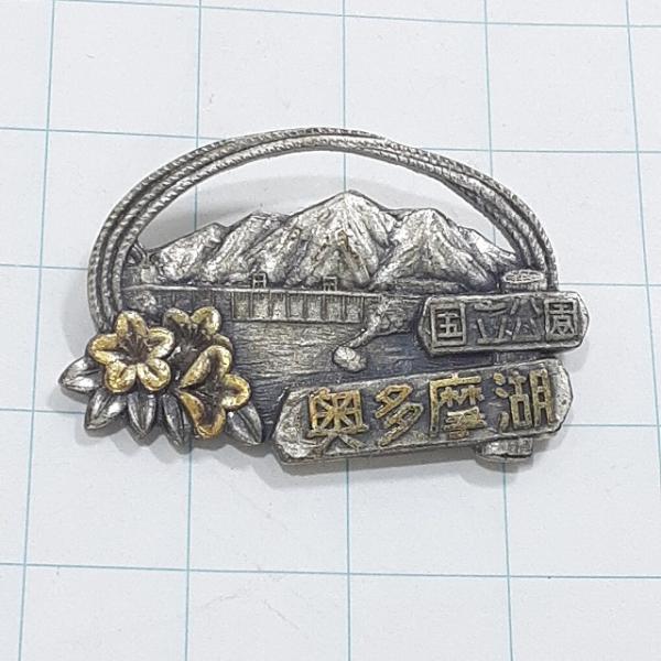 送料無料)奥多摩湖 観光 旅行 登山 記念 山バッジ ピンバッジ PINS