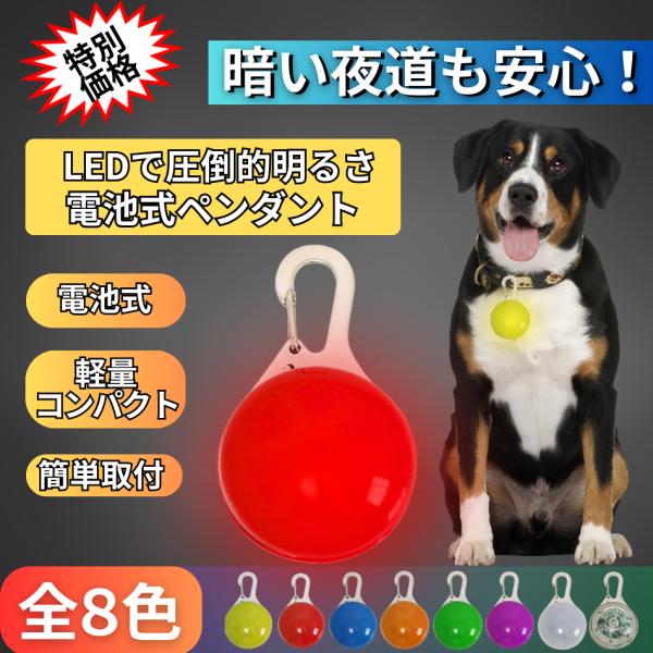 首輪 光る 光る首輪 犬 LED ペンダント 充電式 USB ライト ランニング ウォーキング 散歩小型犬 中型犬 大型犬愛犬の存在を周りにお知らせしてくれます！地面に近い距離にいる分、わんちゃんは周りからとっても見えにくい状況。暗い夜道の...