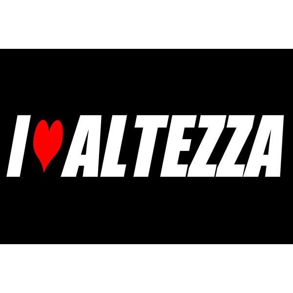 ハイパーレブ　アルテッツァ3冊+ステッカー アイラブ ALTEZZA アルテッツァ ステッカー シール : ブラン