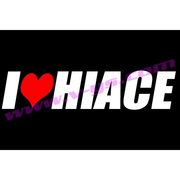 アイラブ HIACE ハイエース ステッカー シール : ブラン - 通販