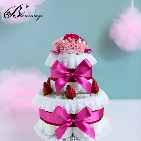 ブーケ付 出産祝い おむつケーキ ギフト プリザーブドフラワー ストロベリーショートケーキ 2段 おしゃれ 花 苺 イチゴ 花束 Buyee Buyee Japanese Proxy Service Buy From Japan Bot Online