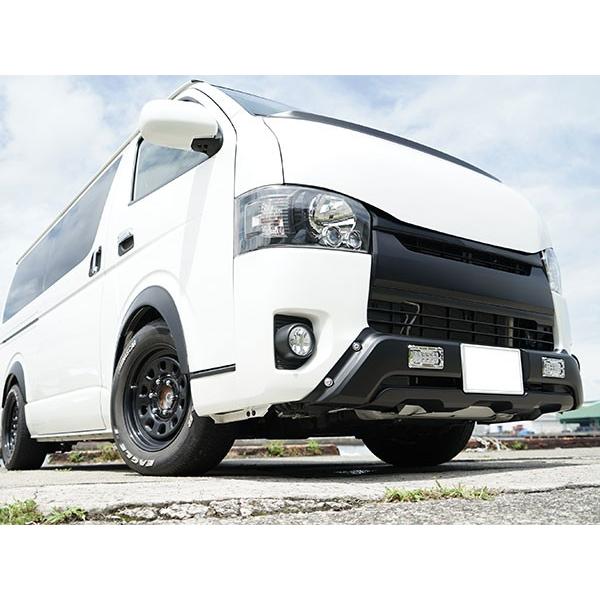 中古傷あり ハイエース4型 TRDスポイラー LED付 フロント
