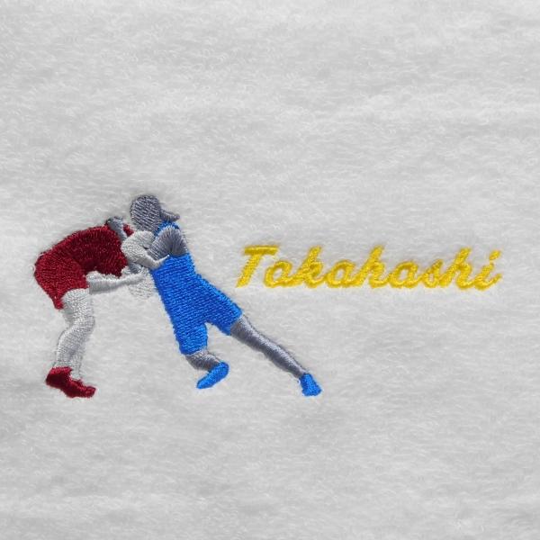 今治タオル（imabari towel） レスリング女子とお名前刺繍入り今治